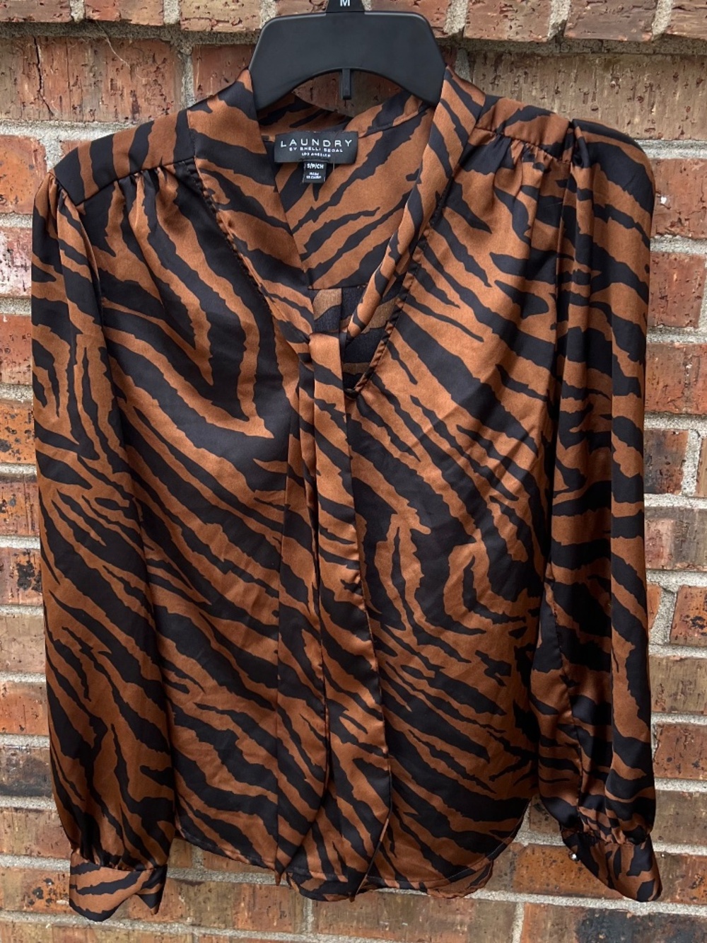 Women’s zebra print blouse